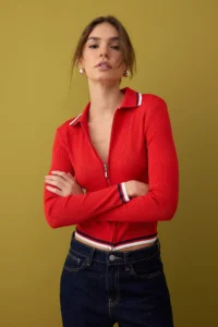 TRENDYOLMİLLA Brown-Red 2 Sets Basic Short/Crop 2 Sets Paket Knitwear Cardigan-Sweater - Image 2