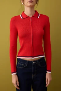 TRENDYOLMİLLA Brown-Red 2 Sets Basic Short/Crop 2 Sets Paket Knitwear Cardigan-Sweater - Image 3
