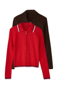 TRENDYOLMİLLA Brown-Red 2 Sets Basic Short/Crop 2 Sets Paket Knitwear Cardigan-Sweater - Image 8