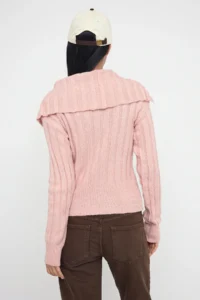 TRENDYOLMİLLA Teen PINK Soft textured Crop/Short Knitwear Sweater - Image 4