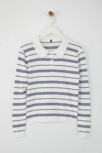 TRENDYOLMİLLA Wardrobe Essentials Ecru Premium Thread Knitwear Sweater | - Image 5