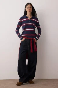 TRENDYOLMİLLA Wardrobe Essentials NAVY BLUE Premium Thread Knitwear Sweater | - Image 2