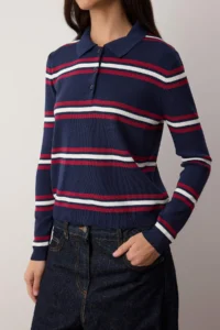 TRENDYOLMİLLA Wardrobe Essentials NAVY BLUE Premium Thread Knitwear Sweater | - Image 3