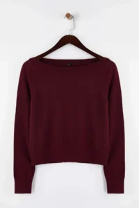 TRENDYOLMİLLA Special Collection Burgundy Premium Thread/Special Thread Trend Knitwear Sweater - Image 5