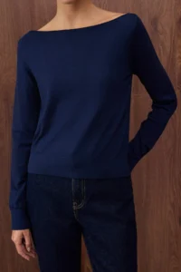 TRENDYOLMİLLA Special Collection NAVY BLUE Premium Thread/Special Thread Trend Knitwear Sweater - Image 3