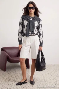 TRENDYOLMİLLA Anthracite Soft textured Wide Pattern Shawl Knitwear Sweater - Image 2