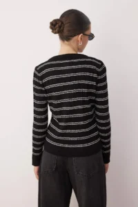 TRENDYOLMİLLA Black-Ecru*001 Crew Neck 2 Sets Knitwear Sweater - Image 7