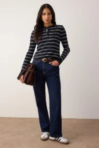 TRENDYOLMİLLA NAVY BLUE-Stone Crew Neck 2 Sets Knitwear Sweater - Image 2