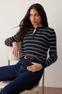 TRENDYOLMİLLA NAVY BLUE-Stone Crew Neck 2 Sets Knitwear Sweater - Image 3