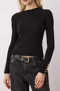 TRENDYOLMİLLA Black-Stone Crew Neck Hair Knitting 2 Sets Paket Knitwear Sweater - Image 6