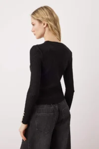 TRENDYOLMİLLA Black-Stone Crew Neck Hair Knitting 2 Sets Paket Knitwear Sweater - Image 7