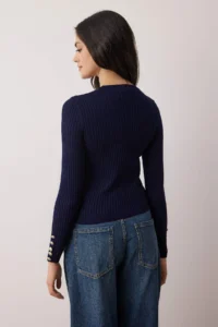 TRENDYOLMİLLA NAVY BLUE-Gray Crew Neck Hair Knitting 2 Sets Paket Knitwear Sweater - Image 6