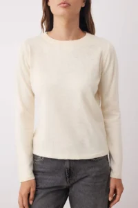 TRENDYOLMİLLA Ecru-Black Crew Neck 2 Sets Paket Knitwear Sweater - Image 3