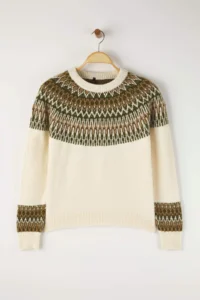 TRENDYOLMİLLA Stone Soft textured Ethnic Patterned Knitwear Sweater - Image 6