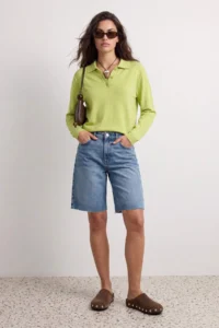 TRENDYOLMİLLA Lime Wardrobe Essentials Special Thread Wide Pattern Knitwear Sweater