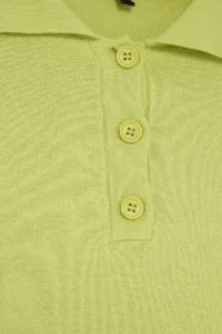 TRENDYOLMİLLA Lime Wardrobe Essentials Special Thread Wide Pattern Knitwear Sweater - Image 7
