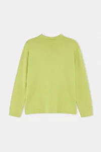 TRENDYOLMİLLA Lime Wardrobe Essentials Special Thread Wide Pattern Knitwear Sweater - Image 8