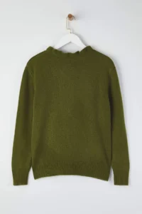 TRENDYOLMİLLA Khaki Collar Detailed Soft textured Knitwear Sweater - Image 6