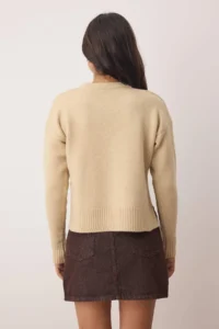 TRENDYOLMİLLA Stone Woolly Soft textured slit Knitwear Sweater - Image 4