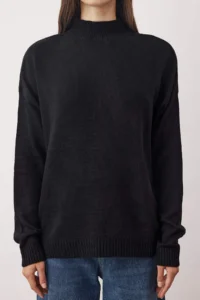 TRENDYOLMİLLA Black-Ecru Basic 2 Sets Paket Knitwear Sweater - Image 6