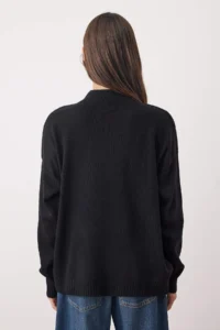 TRENDYOLMİLLA Black-Ecru Basic 2 Sets Paket Knitwear Sweater - Image 7