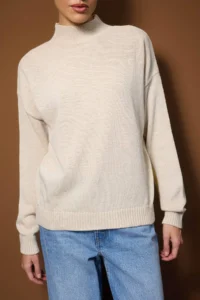 TRENDYOLMİLLA NAVY BLUE-Stone NAVY BLUE-Ecru Basic 2 Sets Paket Knitwear Sweater  Knitwear Sweater - Image 6