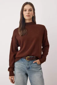 TRENDYOLMİLLA Stone-Brown Basic 2 Sets Paket Knitwear Sweater - Image 5