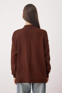 TRENDYOLMİLLA Stone-Brown Basic 2 Sets Paket Knitwear Sweater - Image 7