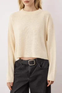 TRENDYOLMİLLA Ecru-Black 2 Sets Basic Paketli Knitwear Sweater - Image 3