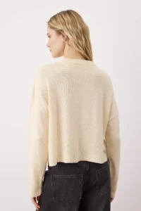 TRENDYOLMİLLA Ecru-Black 2 Sets Basic Paketli Knitwear Sweater - Image 4