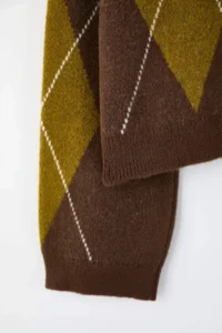 TRENDYOLMİLLA Brown Soft textured Baklava Patterned Knitwear Sweater - Image 11