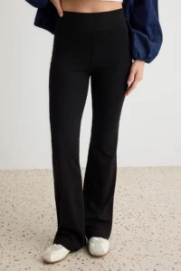 TRENDYOLMİLLA Brown-Black flared leg 2 Sets Paket Pants - Image 6