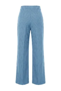 TRENDYOLMİLLA NAVY BLUE Striped Vest PantolonDokuma Bottom - Top Set - Image 20