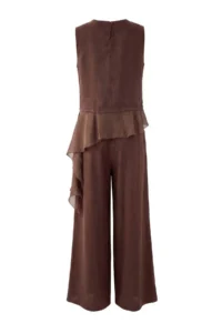 TRENDYOLMİLLA Brown Weaving Bottom - Top Set - Image 3