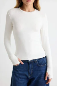 TRENDYOLMİLLA Black-Ecru 2 Sets Package Finger Snap Plain Fitted Crew Neck Soft Knitting Blouse - Image 5