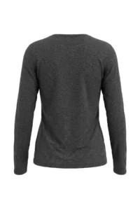 TRENDYOLMİLLA Anthracite Woolly Transparent Crew Neck Half Patch buttoned Knitting Blouse - Image 8