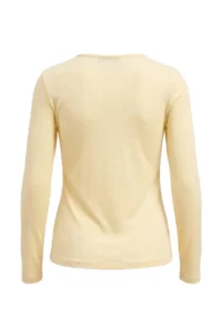 TRENDYOLMİLLA BEIGE Melange Woolly Transparent Crew Neck Half Patch buttoned Knitting Blouse - Image 7