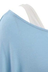 TRENDYOLMİLLA Light BLUE 2 Sets Transparent Fitted Double Layer Knitting Blouse - Image 3