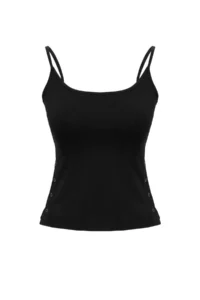 TRENDYOLMİLLA Black Plain Fitted Bolero Accessory Detailed Lycra Jersey Double Layer Knitting Blouse - Image 11