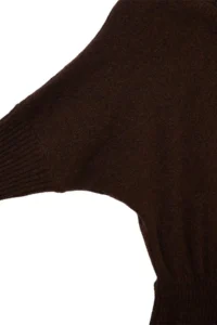 TRENDYOLMİLLA Brown Wide Pattern Maxi Length Knit Dress - Image 6