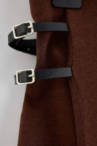 TRENDYOLMİLLA Brown Belt Detailed Knitting Skirt - Image 6