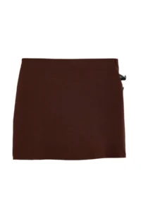 TRENDYOLMİLLA Brown Belt Detailed Knitting Skirt - Image 8