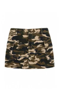 TRENDYOLMİLLA Khaki Camo Patterned Mini Skirt - Image 4