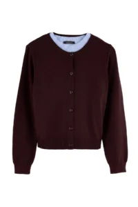 TRENDYOLMİLLA Wardrobe Essentials Brown Bebe BLUE Knitwear Blouse- Cardigan Set - Image 5