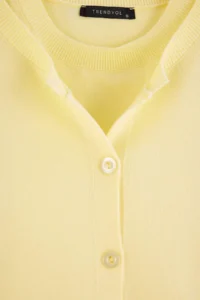 TRENDYOLMİLLA Wardrobe Essentials Yellow Knitwear Blouse- Cardigan Set - Image 7