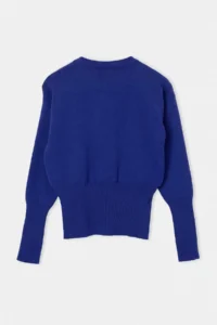 TRENDYOLMİLLA Wardrobe Essentials Saks BLUE Waist Fitting Knitwear Cardigan - Image 7