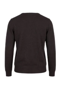 TRENDYOLMİLLA Wardrobe Essentials Brown 100% Wool Crew Neck Basic Knitwear Cardigan - Image 7