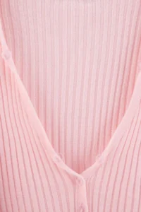 TRENDYOLMİLLA PINK removable Fur Detailed Fitted Knitwear Cardigan - Image 2
