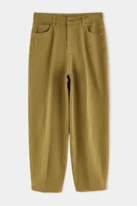 TRENDYOLMİLLA Wardrobe Essentials Tan 100% Cotton High Waist barrel jeans - Image 4