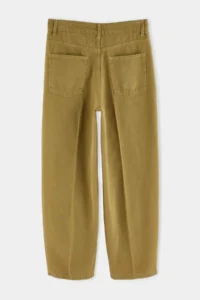 TRENDYOLMİLLA Wardrobe Essentials Tan 100% Cotton High Waist barrel jeans - Image 6